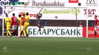 El tremendo gol olímpico que cerró la goleada de Bate Borisov sobre Minsk