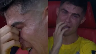 El desconsolado llanto de Cristiano Ronaldo tras perder otra final con el Al Nassr
