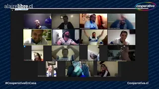 La Hinchada Cooperativa se desató con el festejo del gol de Zampedri