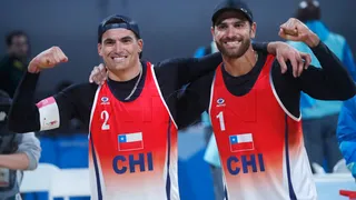 Marco y Esteban Grimalt debutaron con sólido triunfo ante Nicaragua en Santiago 2023