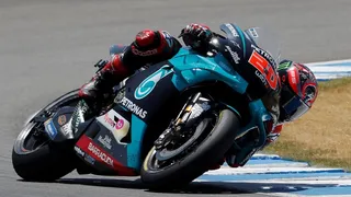 Fabio Quartararo y su Yamaha dominaron el Circuito de Jerez en Andalucía
