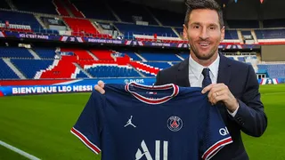 Lionel Messi posó como nuevo refuerzo de Paris Saint-Germain