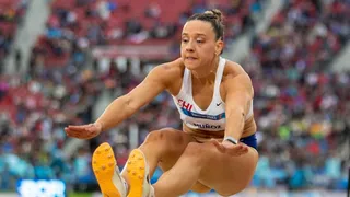 Rocío Muñoz terminó quinta en la prueba del salto largo en Santiago 2023