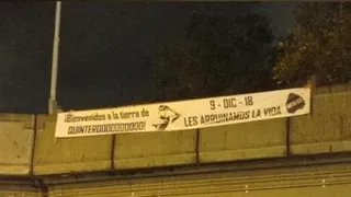 Boca Juniors también fue recibido con pancartas ofensivas en Medellín