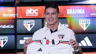 James Rodríguez fue presentado como refuerzo de Sao Paulo
