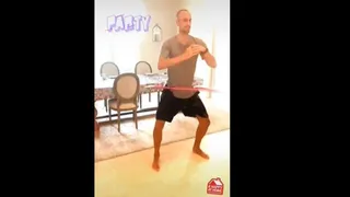 Especialista con los aros: Manu Ginóbili causó furor dominando el hula hula en su cuarentena