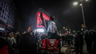 Una multitud de hinchas argentinos llegó al Obelisco a celebrar el título de la Copa América
