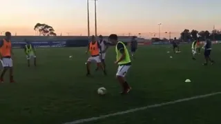Así fue la primera práctica de la UC antes de su debut en Copa Libertadores