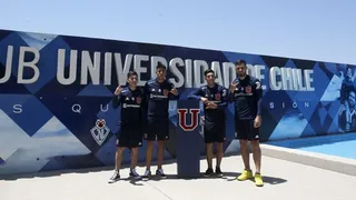 Aránguiz, Del Pino Mago, Cornejo y Galani fueron presentados en la U