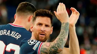 Lionel Messi anotó ante Leipzig su primer doblete con la camiseta de PSG