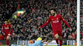 Mohamed Salah destacó con un doblete en la goleada de Liverpool ante Southampton