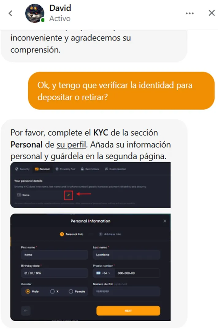 Sportium Chile-Soporte al cliente