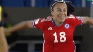 ¡Se adelantó la Roja! Camila Sáez abrió el marcador ante Ecuador en Copa América
