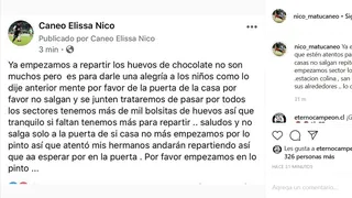 Nicolás Maturana repartirá huevos de chocolate a niños durante este viernes