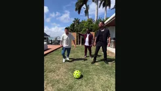 El detrás de escena de Lionel Messi junto a Will Smith en promoción de la película Bad Boys