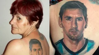 Mujer argentina se tatuó a Messi inspirada en la derrota en final de Copa América Centenario