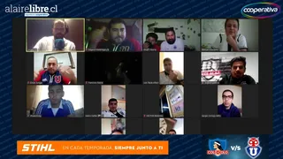 Luis Tapia y Oscar Zúñiga ganaron camisetas luego del Superclásico en Hinchada Cooperativa