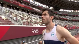 El griego Miltiadis Tentoglu venció a los cubanos y se quedó con el oro en salto largo de Tokio 2020