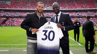 Steph Curry se robó las miradas en Wembley y se llevó un gran regalo de Tottenham