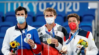 El alemán Alexander Zverev lideró el podio del tenis en los Juegos Olímpicos de Tokio 2020