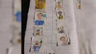 Un niño de ocho años creó su propio álbum del Mundial ya que no le alcanzaba la plata