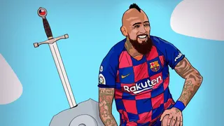 Liga española destacó el octavo gol de Arturo Vidal en la temporada con llamativa caricatura