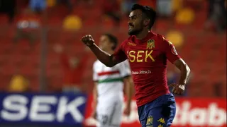 En la boca del arco Misael Dávila marcó para Unión Española ante Palestino