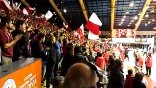 La celebración tras el título conseguido por CD Valdivia en la Conferencia Sur de la LNB