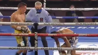 El impresionante y brutal nocaut de Oscar Valdez a Miguel Berchelt en Las Vegas