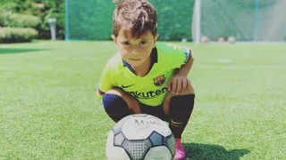 Mateo Messi festejó su cumpleaños emulando la celebración de su padre