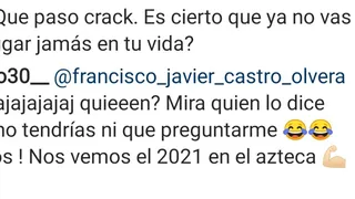 Nicolás Castillo desmintió a periodista mexicano que aseguró que no podrá volver a jugar