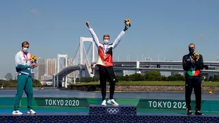 Florian Wellbrock se quedó con el oro en aguas abiertas cuatro días después de su bronce en piscina