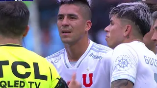 Leandro Fernández complicó a la U al ver la roja directa ante Deportes Iquique