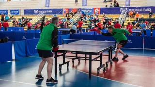 Campeonato Internacional de Tenis de Mesa Master se realiza este fin de semana en Arica