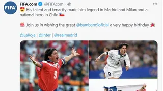 ¡Hasta la FIFA! Los saludos del mundo del fútbol al cumpleañero Iván Zamorano
