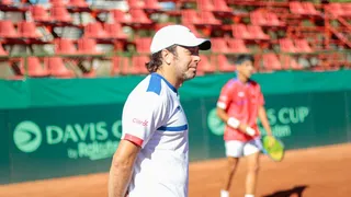 El equipo chileno de Copa Davis cumplió con su primera práctica de cara al duelo ante Eslovenia