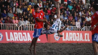 La Roja de fútbol playa sufrió dura caída ante Argentina y perdió la Copa Cono Sur