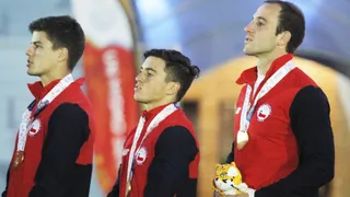 Los Cóndores recibieron la medalla de oro conseguida en los Juegos Sudamericanos