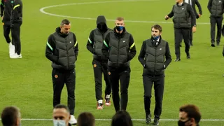 Inter de Milán reconoció la cancha del Estadio Olímpico de Kiev con Vidal y Alexis a la cabeza