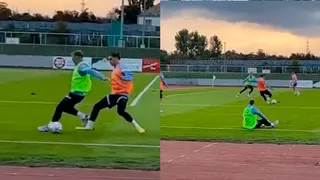 Hinchas de Liverpool viralizaron curiosa jugada de Darwin Núñez en una práctica