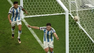 Julián Alvarez se lanzó con jugada individual y anotó el segundo de Argentina sobre Croacia