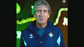 Pellegrini dio un saludo navideño a hinchas de Betis: Espero que tengamos un gran 2024 juntos