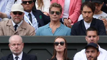 Brad Pitt disfruta de la gran final de Wimbledon entre Novak Djokovic y Carlos Alcaraz
