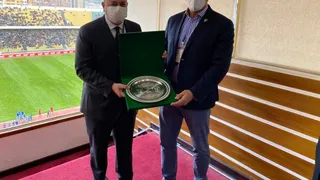 Pablo Milad se reunió con el presidente de la Federación de Fútbol de Bolivia