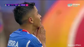 Colo Colo pasó susto en el final del primer tiempo con un tremendo derechazo de Nicolás Guerra