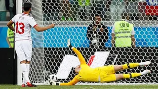 Ferjani Sassi encajó el 1-1 de Túnez e Inglaterra con un certero penal