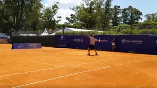 Christian Garín entrenó en Buenos Aires de cara a su partido ante Felix Auger Aliassime