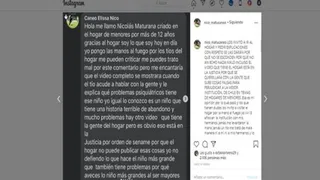 Nicolás Maturana defendió a hogar donde se crió por video que circula en redes