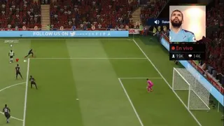 La rabieta de Sergio Agüero tras perder un partido ante James Rodríguez en el FIFA 20