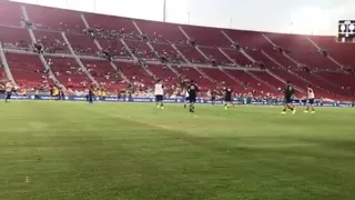 El escaso marco de público para el amistoso entre Chile y Argentina en Los Angeles